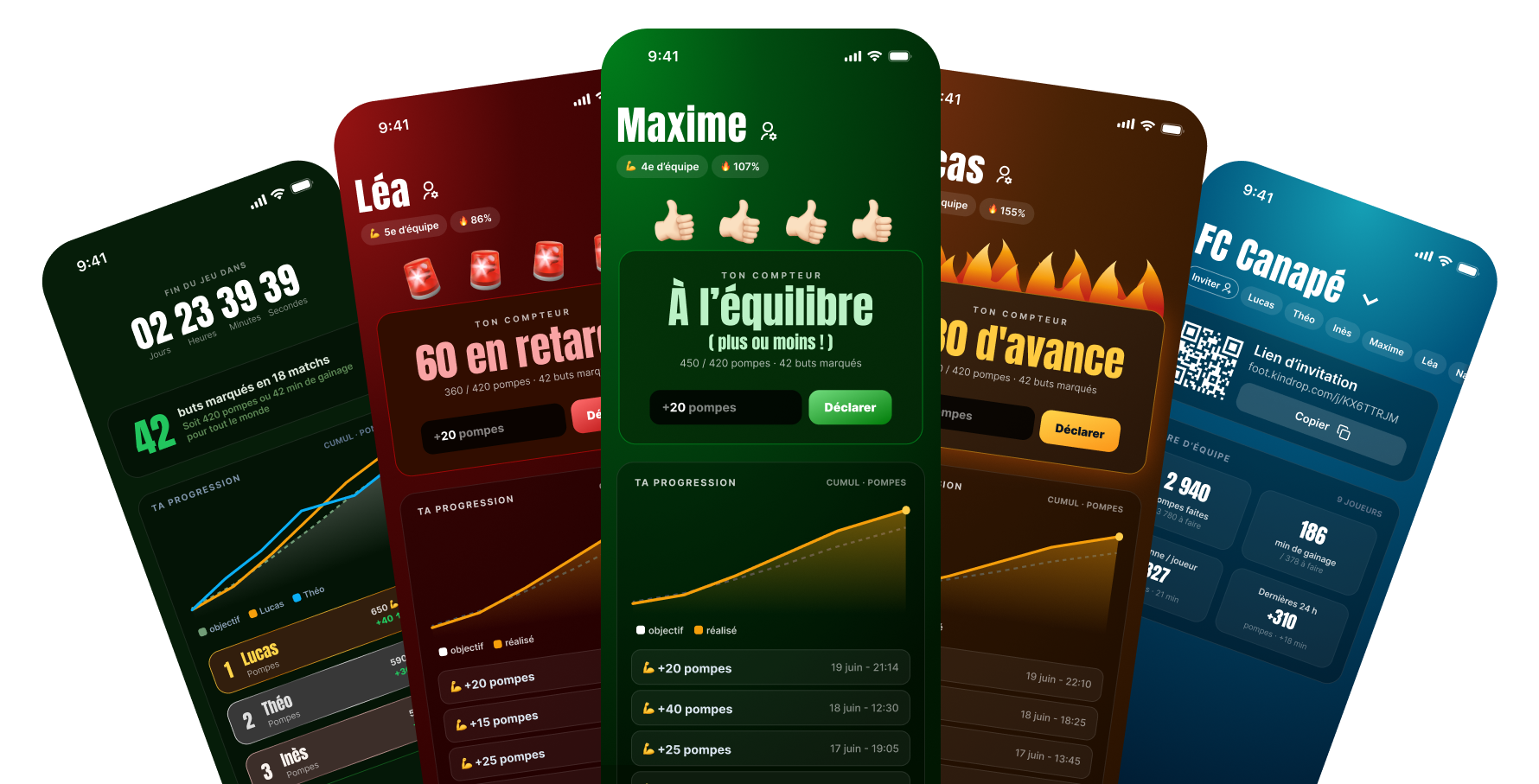 Aperçu de l'application 10ParBut